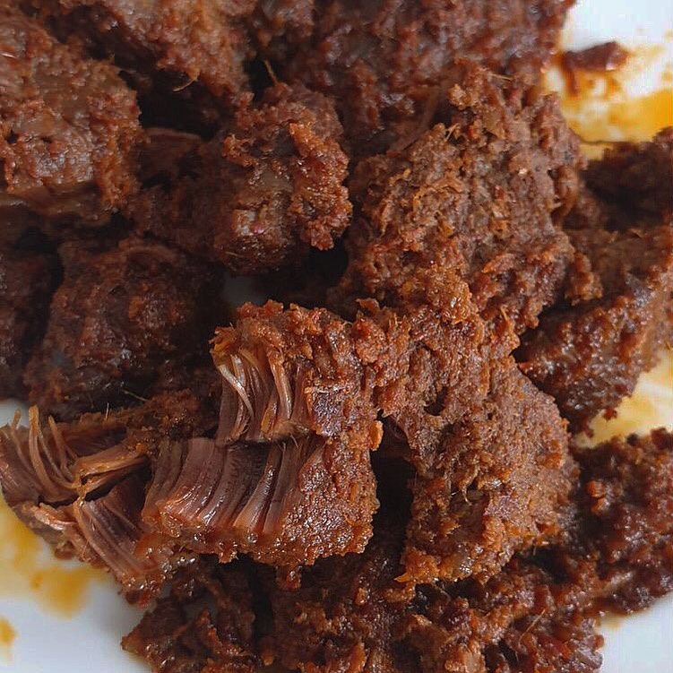 Image of Beef Rendang in a plate