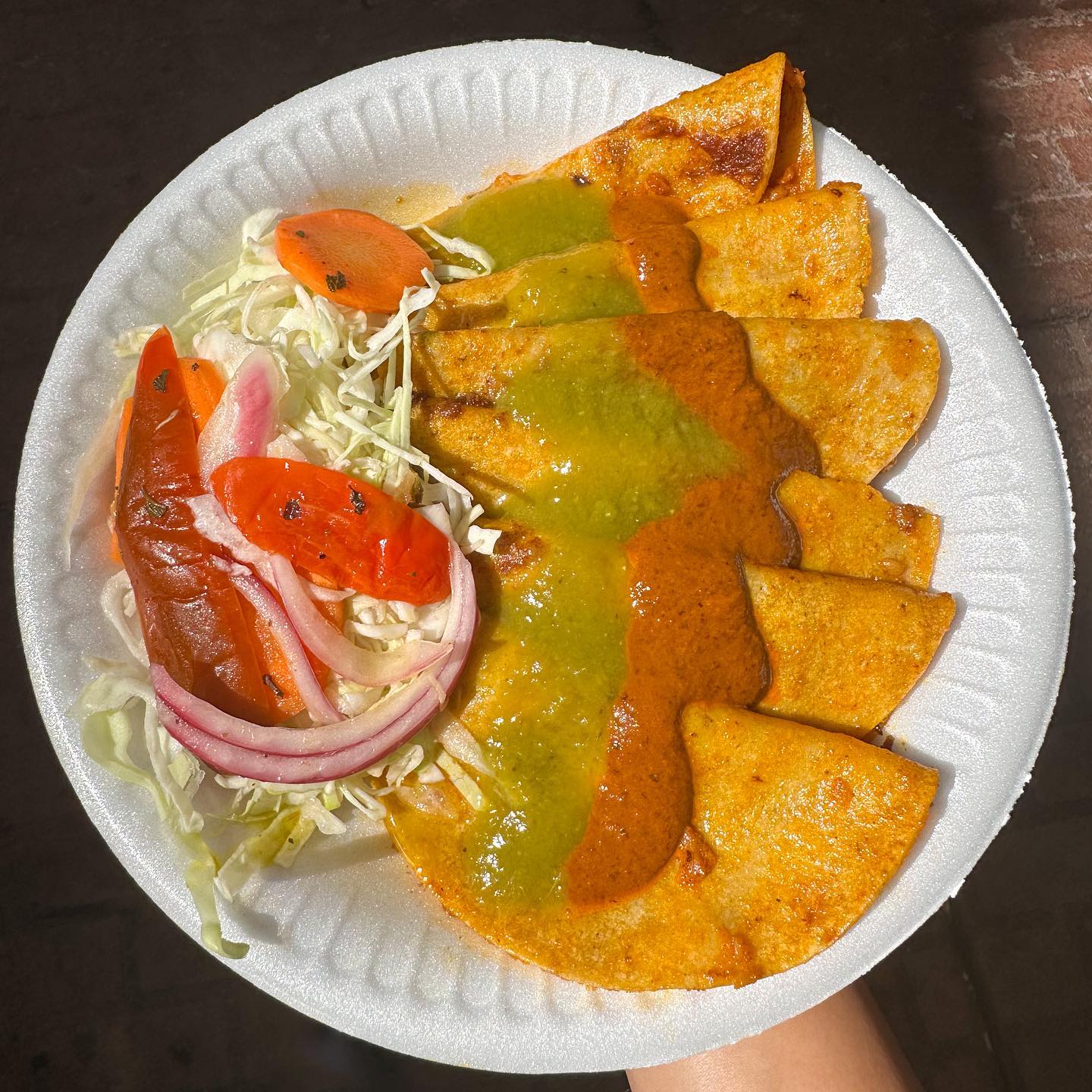 Image of a few Tacos de Canasta in a plate